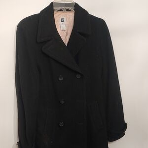 GAP Classic Black Wool Coat